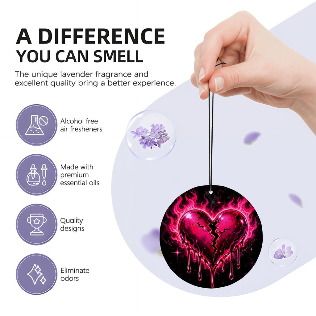 Round Car Air Freshener Card (1pc)