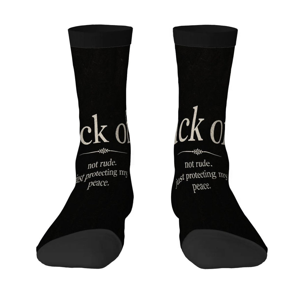 Color Contrast Crew Socks