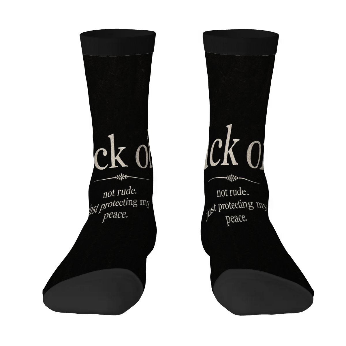 Color Contrast Crew Socks
