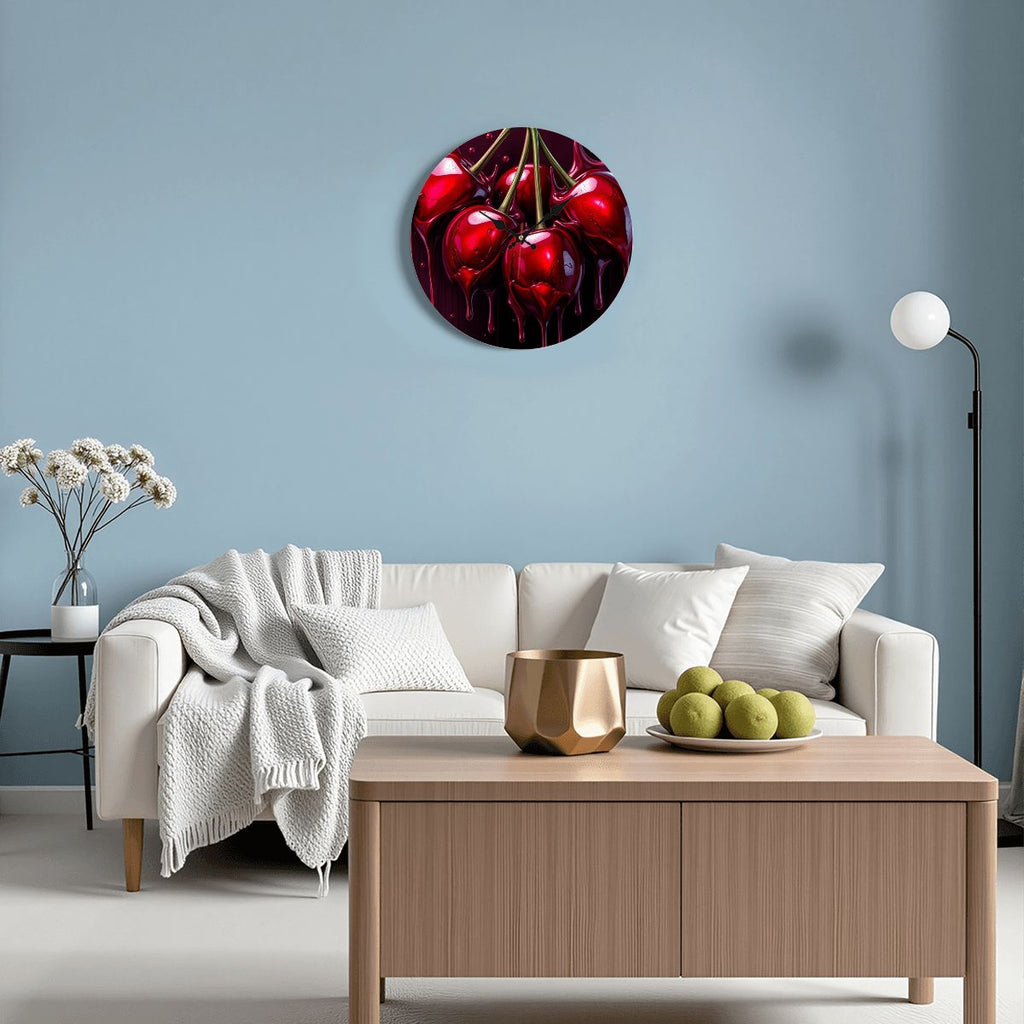 Wooden Round Wall Clock 9.8"x9.8" (Made in USA)