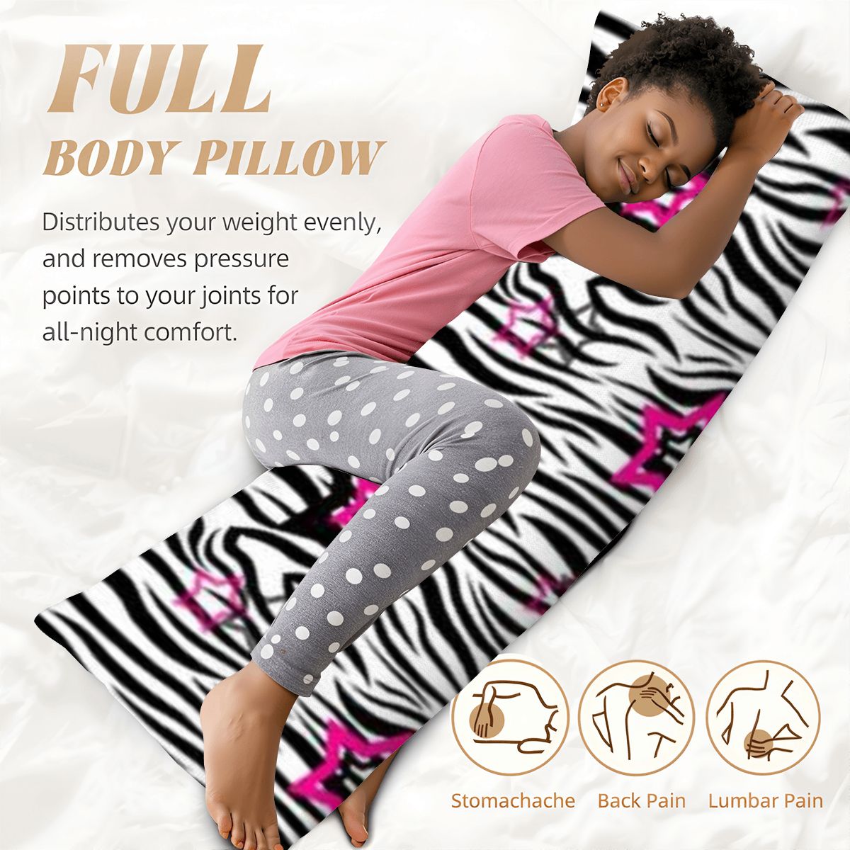 Body Pillow Cover 20"x54"