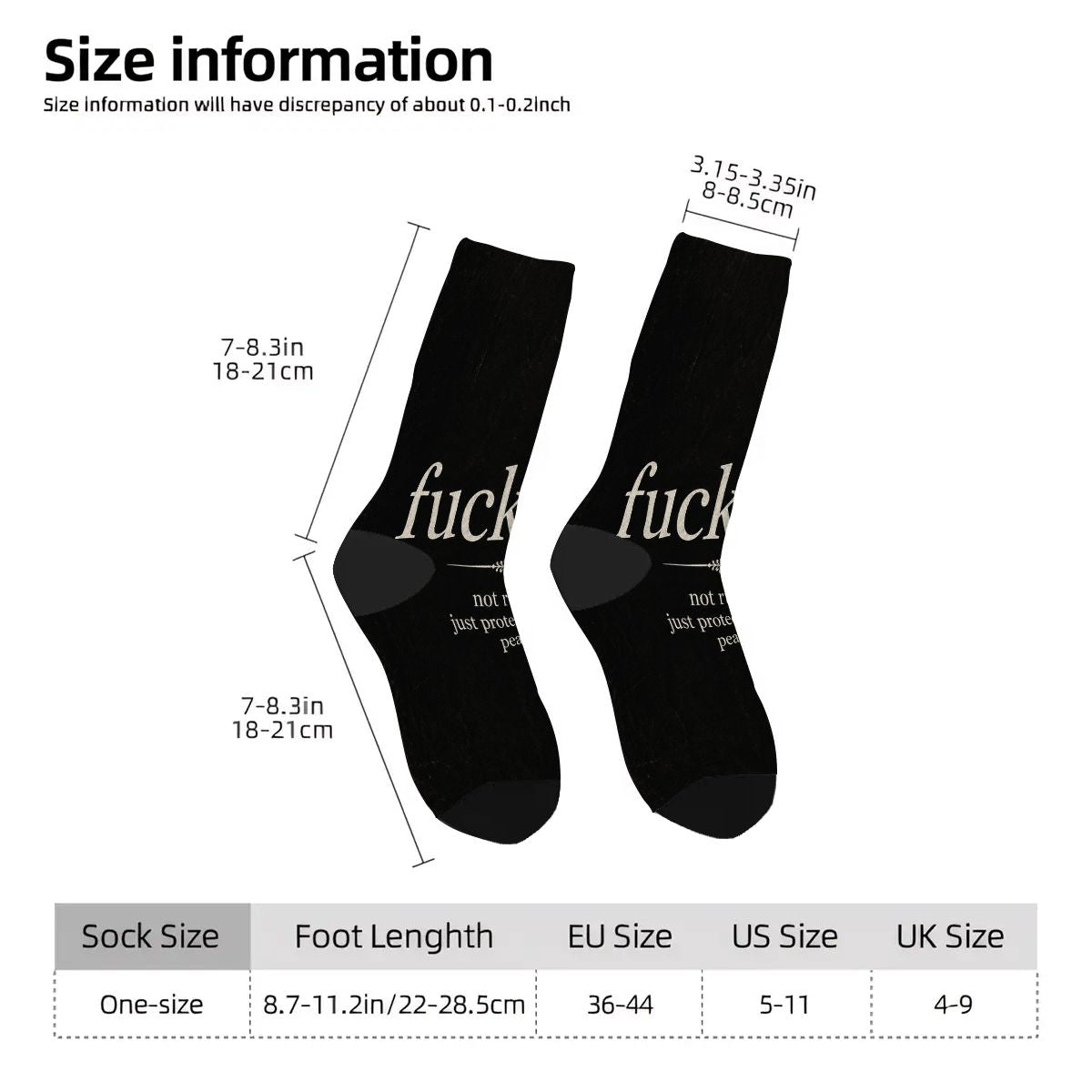 Color Contrast Crew Socks