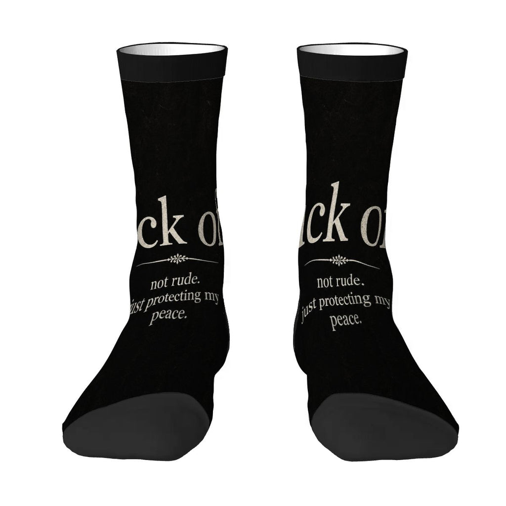 Color Contrast Crew Socks