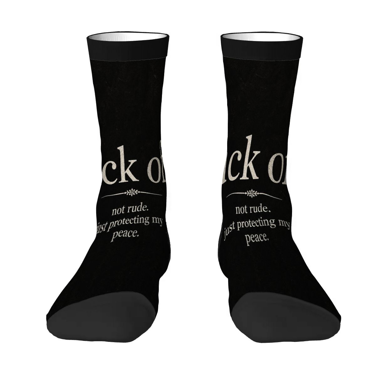 Color Contrast Crew Socks