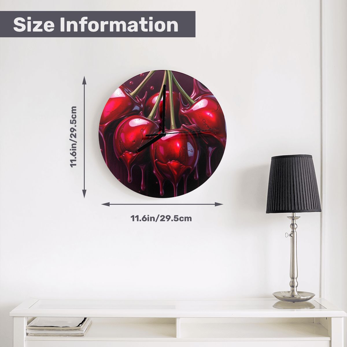 MDF Wall Clock (Made in USA)