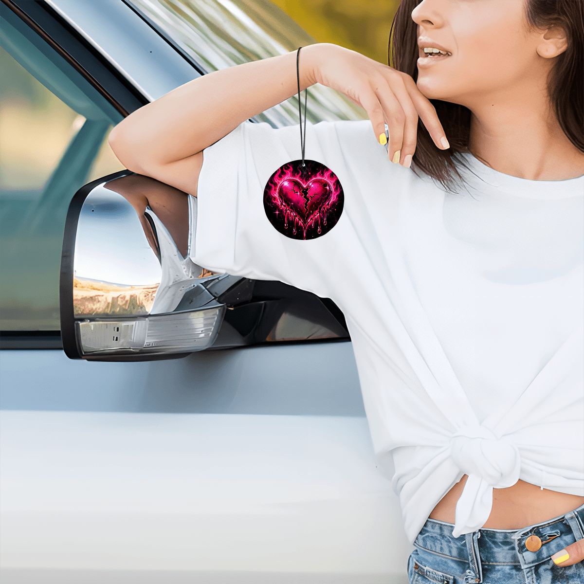Round Car Air Freshener Card (1pc)