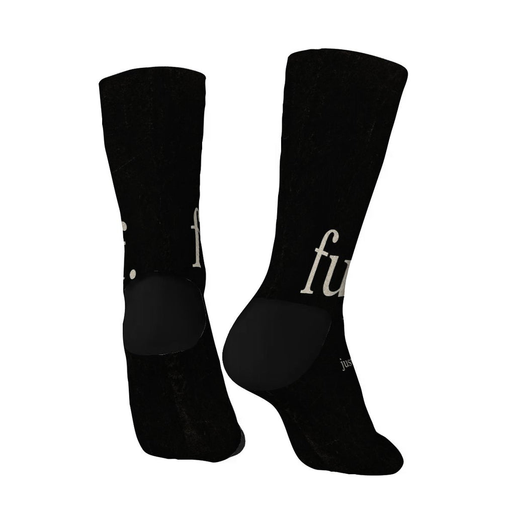 Color Contrast Crew Socks