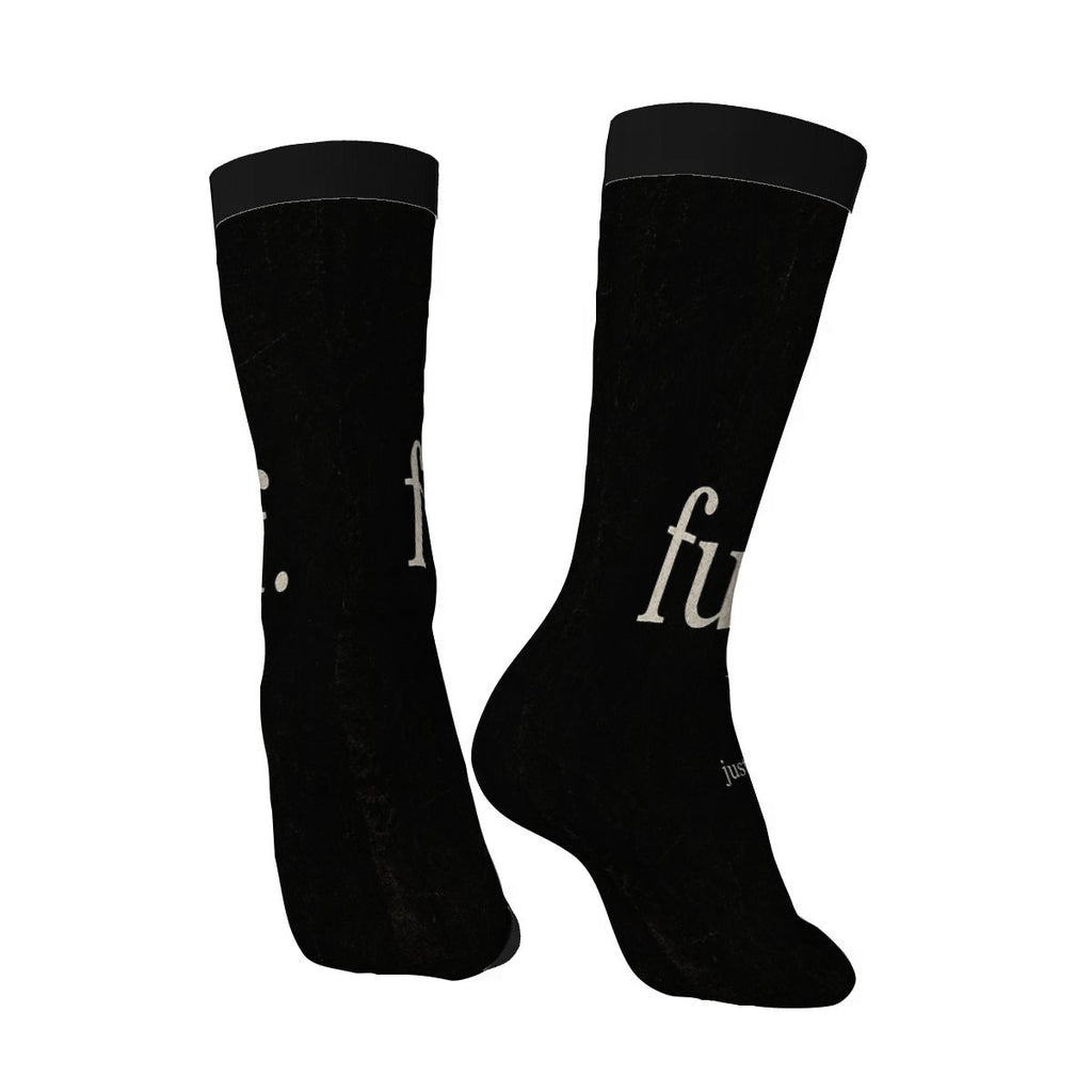 Color Contrast Crew Socks